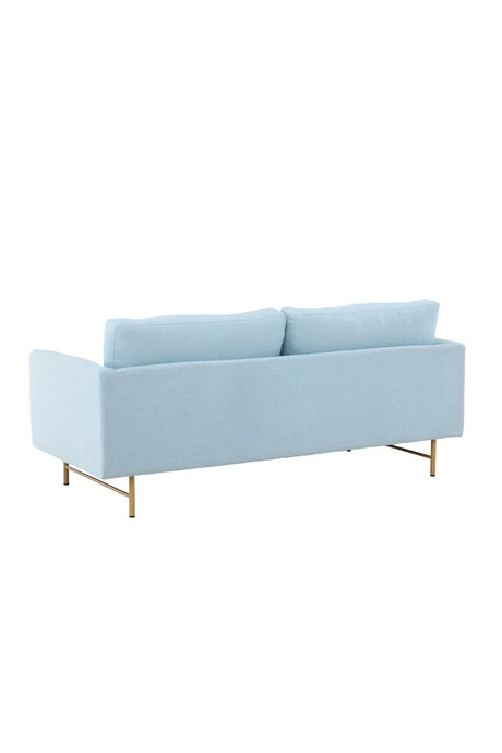 3-Sitzer Sofa in babyblau von Venture Home – Bild 6