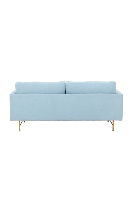 3-Sitzer Sofa in babyblau von Venture Home – Bild 7