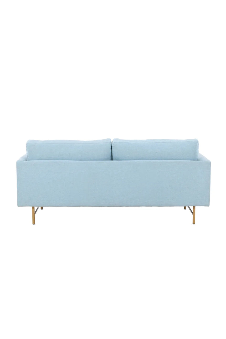 3-Sitzer Sofa in babyblau von Venture Home – Bild 7