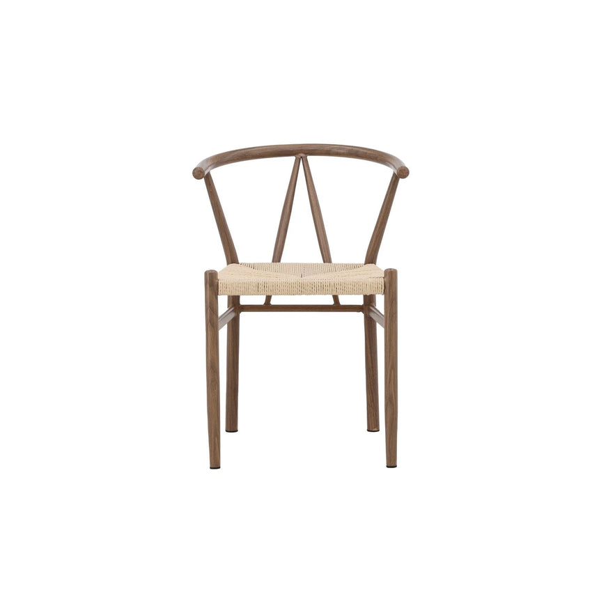 Alfons Essstuhl Holzoptik / Naturseil von Venture Home – Produktbild 1