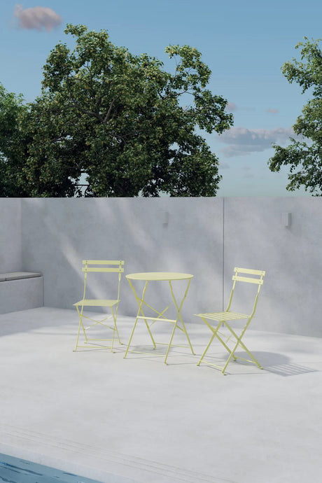 Balkon Set Tao aus Stahl in Hellgelb von Venture Home – Bild 4