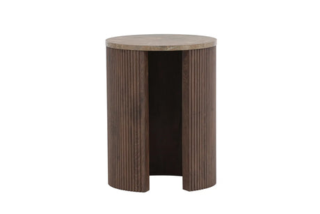 Beistelltisch Bristol mit Mocca- und Marmorlook ⌀40  von Venture Home – Bild 19