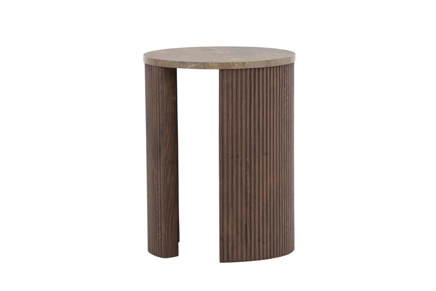 Beistelltisch Bristol mit Mocca- und Marmorlook ⌀40  von Venture Home – Bild 20