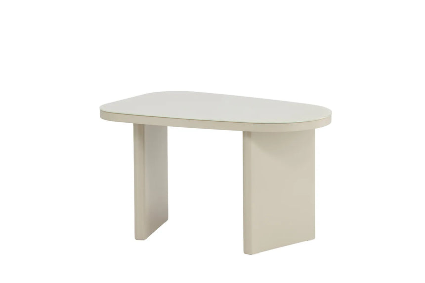 Beistelltisch Grönvik mit Glasoberfläche in beige, 45x70x41 von Venture Home – Bild 18