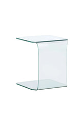Beistelltisch Telemark aus Glas, 45x45x53 cm von Venture Home – Bild 3