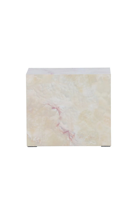 Beistelltisch York mit beigem Steinlook, 25x35x30 cm von Venture Home – Bild 1