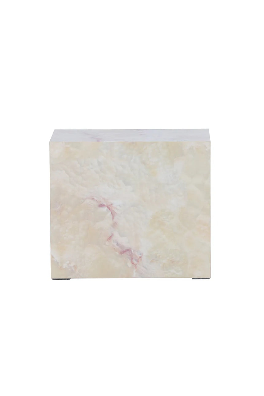 Beistelltisch York mit beigem Steinlook, 25x35x30 cm von Venture Home – Bild 1