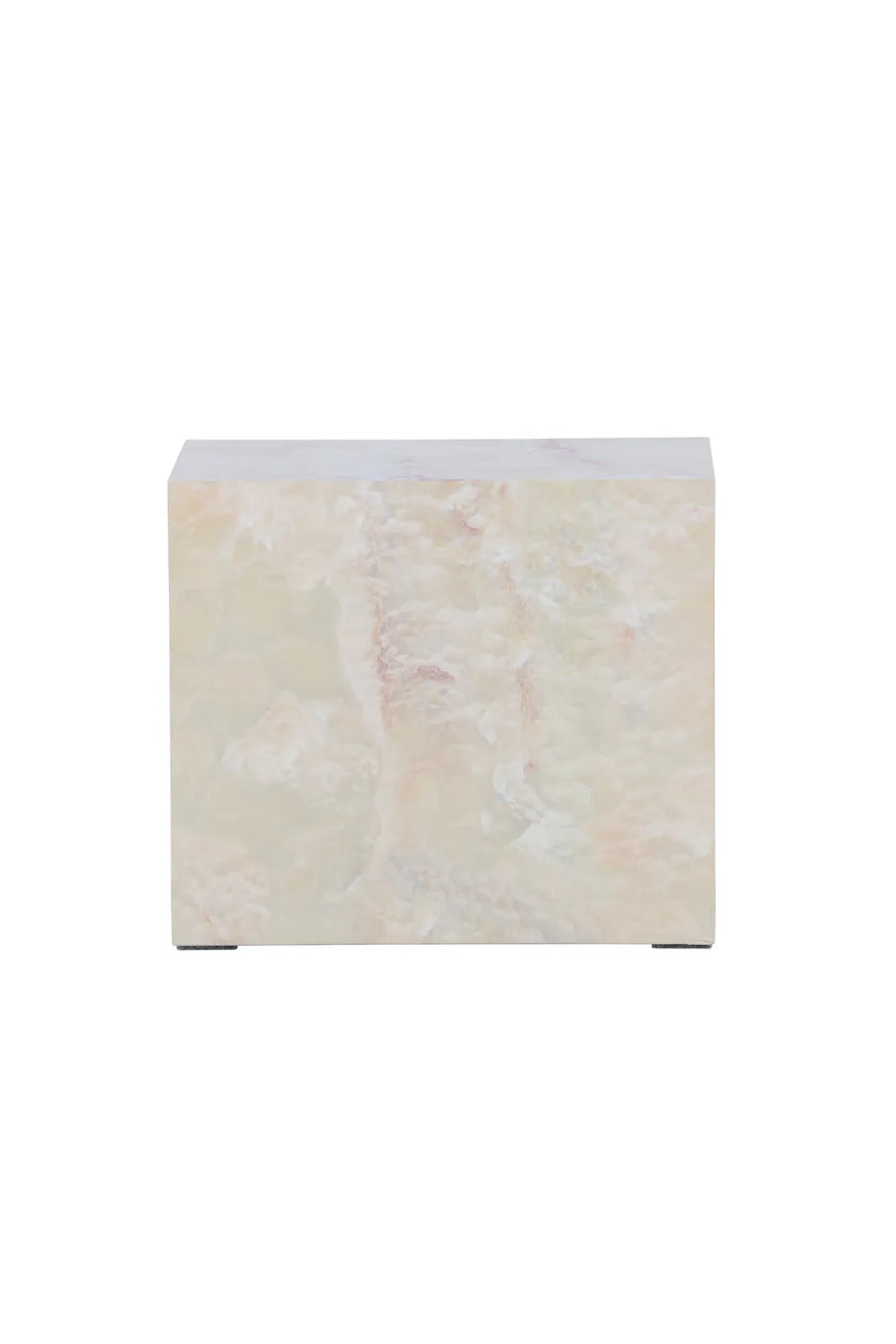 Beistelltisch York mit beigem Steinlook, 25x35x30 cm von Venture Home – Bild 7