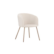 Berit Esszimmerstuhl - Walnuss Stahlbeine / Creme Samt von Venture Home – Produktbild 16