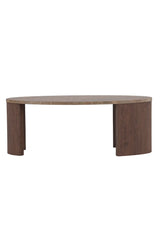 Couchtisch Bristol mit Mokka- und Steinlook, 60x120x45 cm von Venture Home – Bild 1