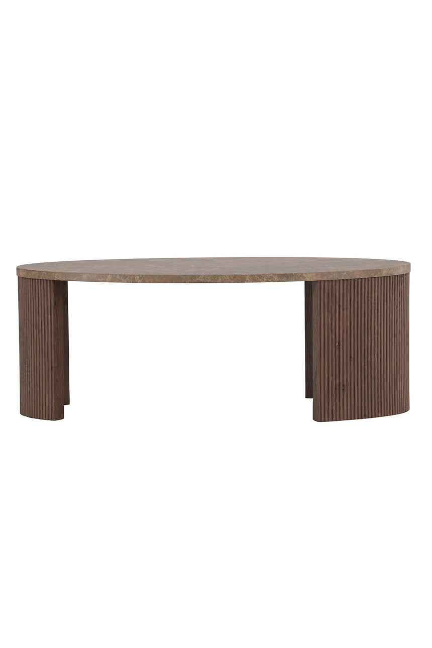 Couchtisch Bristol mit Mokka- und Steinlook, 60x120x45 cm von Venture Home – Bild 1