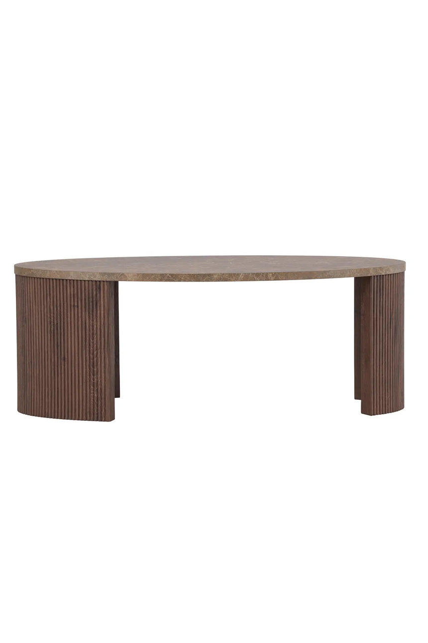 Couchtisch Bristol mit Mokka- und Steinlook, 60x120x45 cm von Venture Home – Bild 7