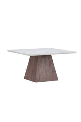 Couchtisch Cael in Stein- und Mokkalook, 80x80x45 cm von Venture Home – Bild 3