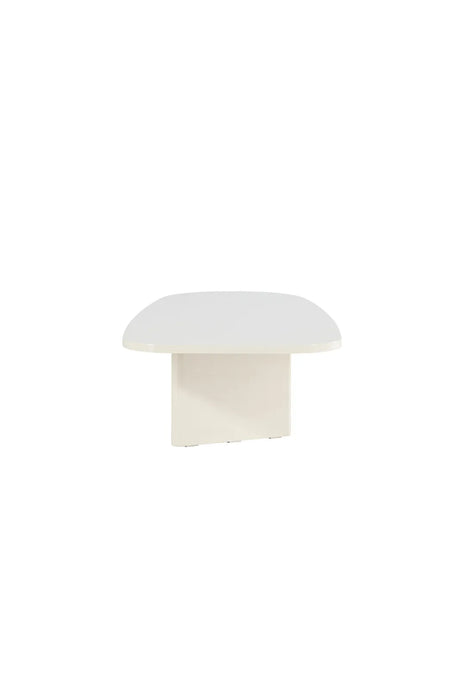 Couchtisch Grönvik in glänzendem beige, 65x130x33 cm von Venture Home – Bild 4