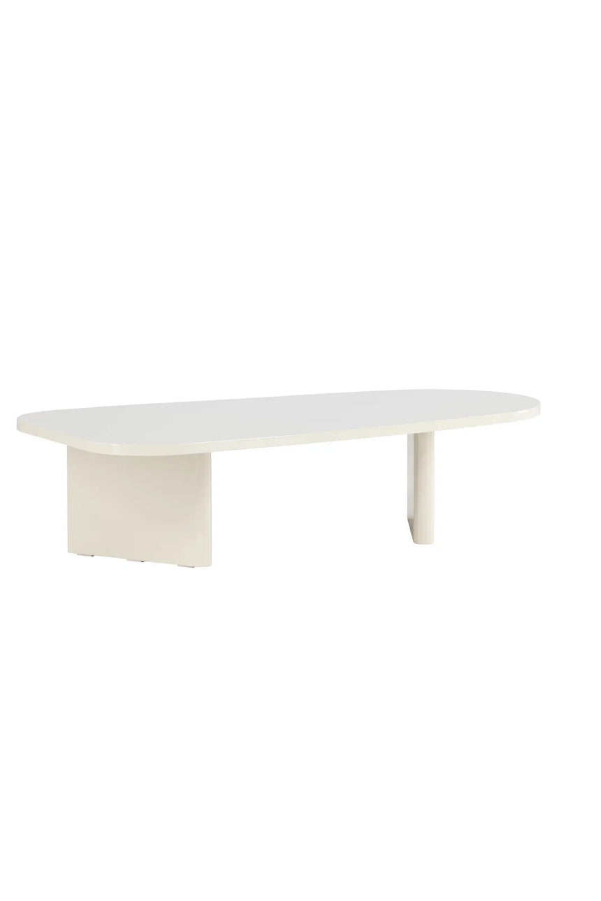 Couchtisch Grönvik in glänzendem beige, 65x130x33 cm von Venture Home – Bild 6