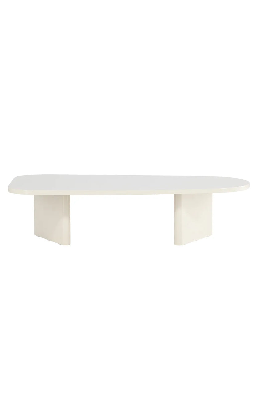 Couchtisch Grönvik in glänzendem beige, 65x130x33 cm von Venture Home – Bild 7