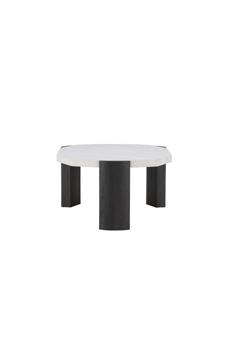 Couchtisch Kres mit beigem Steinlook, 71x125x40 cm von Venture Home – Bild 4