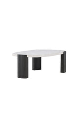 Couchtisch Kres mit beigem Steinlook, 71x125x40 cm von Venture Home – Bild 5