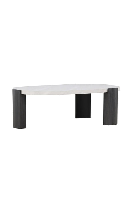 Couchtisch Kres mit beigem Steinlook, 71x125x40 cm von Venture Home – Bild 6