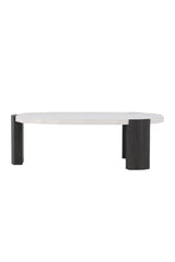 Couchtisch Kres mit beigem Steinlook, 71x125x40 cm von Venture Home – Bild 7