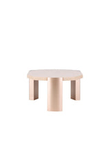 Couchtisch Kres mit rosafarbenen Marmorlook, 71x125x40 cm von Venture Home – Bild 4