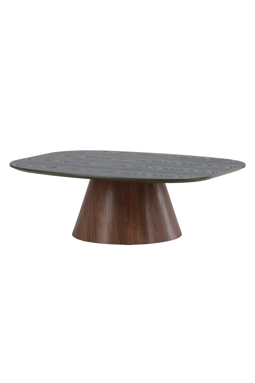 Couchtisch Lanzo mit Mokkalook und grüner Tischplatte, 92,5x120x39 cm von Venture Home – Bild 2