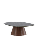 Couchtisch Lanzo mit Mokkalook und grüner Tischplatte, 92,5x120x39 cm von Venture Home – Bild 3