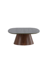 Couchtisch Lanzo mit Mokkalook und grüner Tischplatte, 92,5x120x39 cm von Venture Home – Bild 4