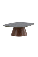 Couchtisch Lanzo mit Mokkalook und grüner Tischplatte, 92,5x120x39 cm von Venture Home – Bild 5