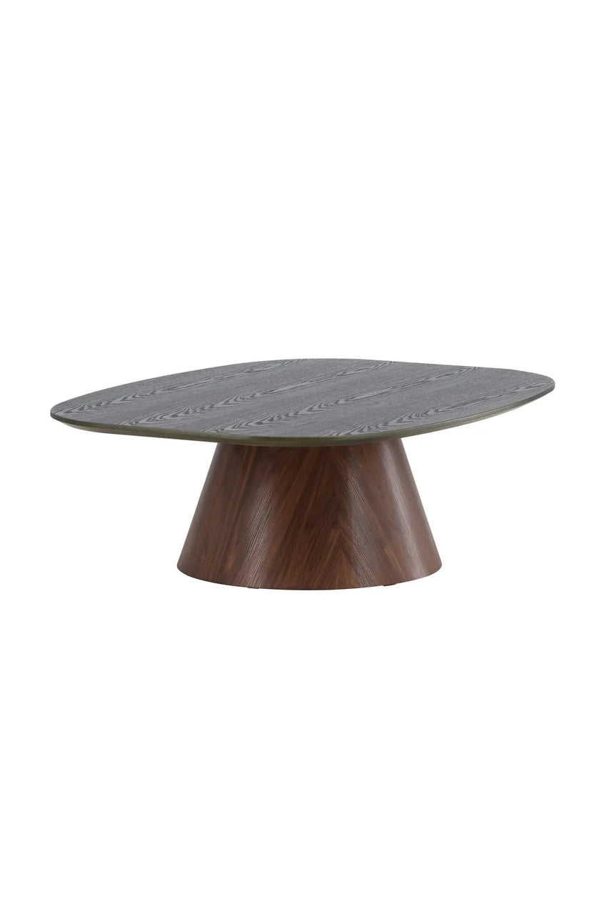 Couchtisch Lanzo mit Mokkalook und grüner Tischplatte, 92,5x120x39 cm von Venture Home – Bild 5