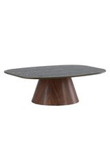 Couchtisch Lanzo mit Mokkalook und grüner Tischplatte, 92,5x120x39 cm von Venture Home – Bild 6