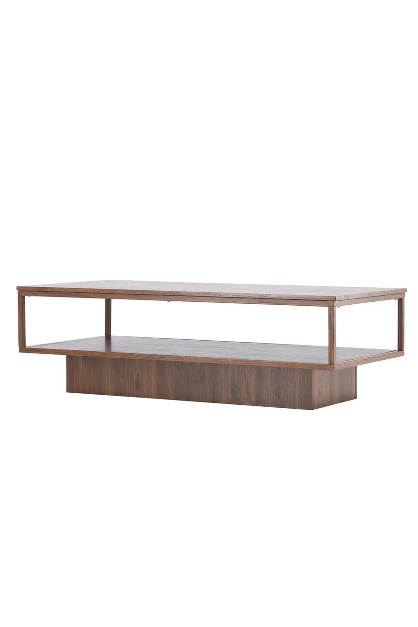 Couchtisch Maglehem in Walnussoptik, 60x130x40 cm von Venture Home – Bild 2