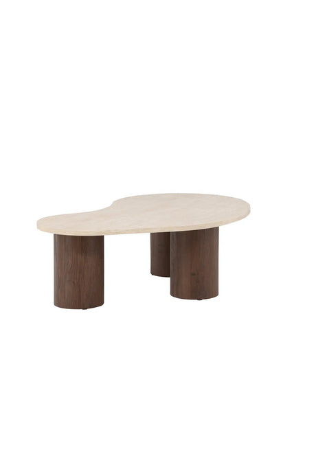 Couchtisch Megg mit Travertinlook, 78x130x40 cm von Venture Home – Bild 5