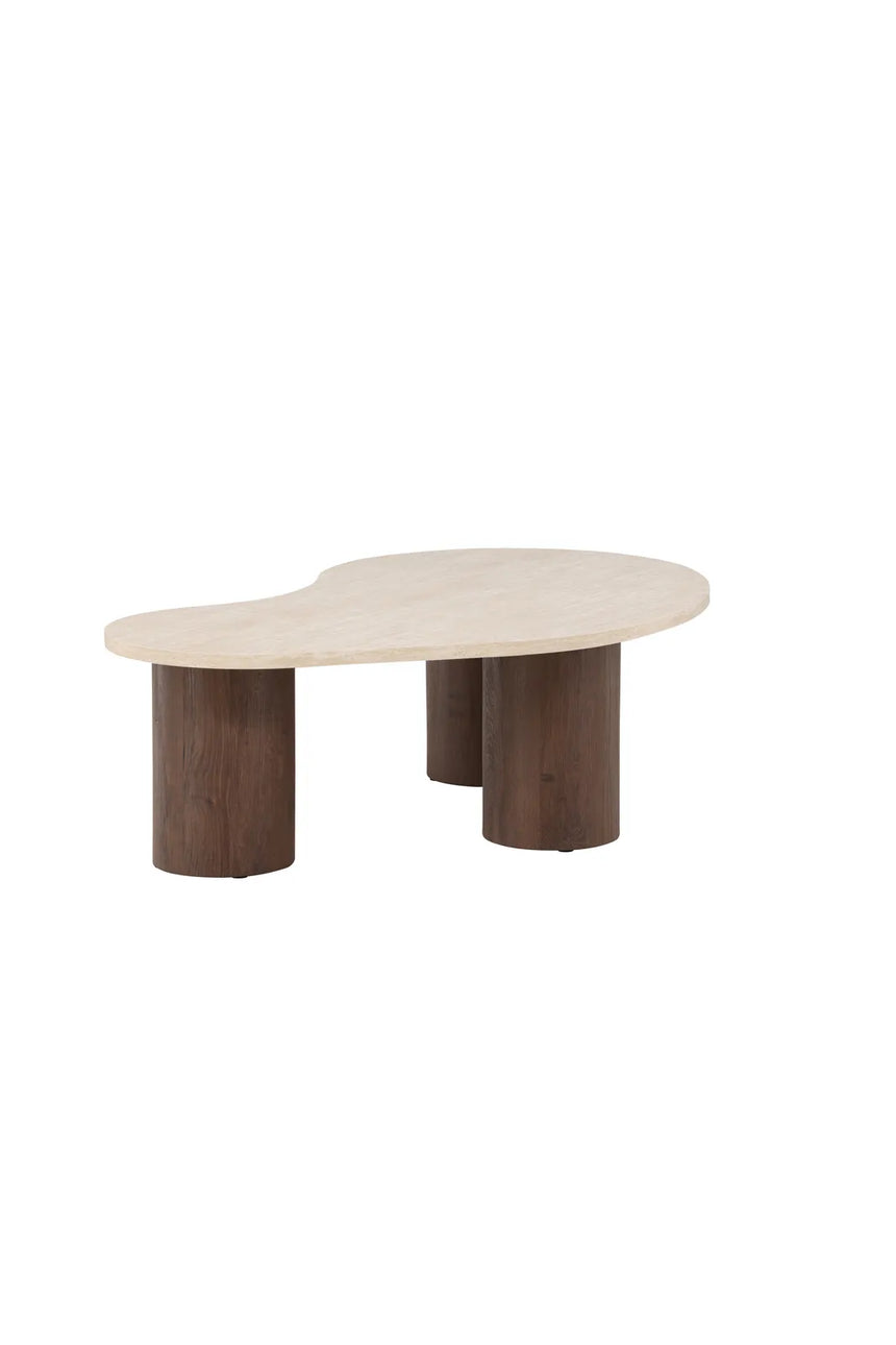 Couchtisch Megg mit Travertinlook, 78x130x40 cm von Venture Home – Bild 5
