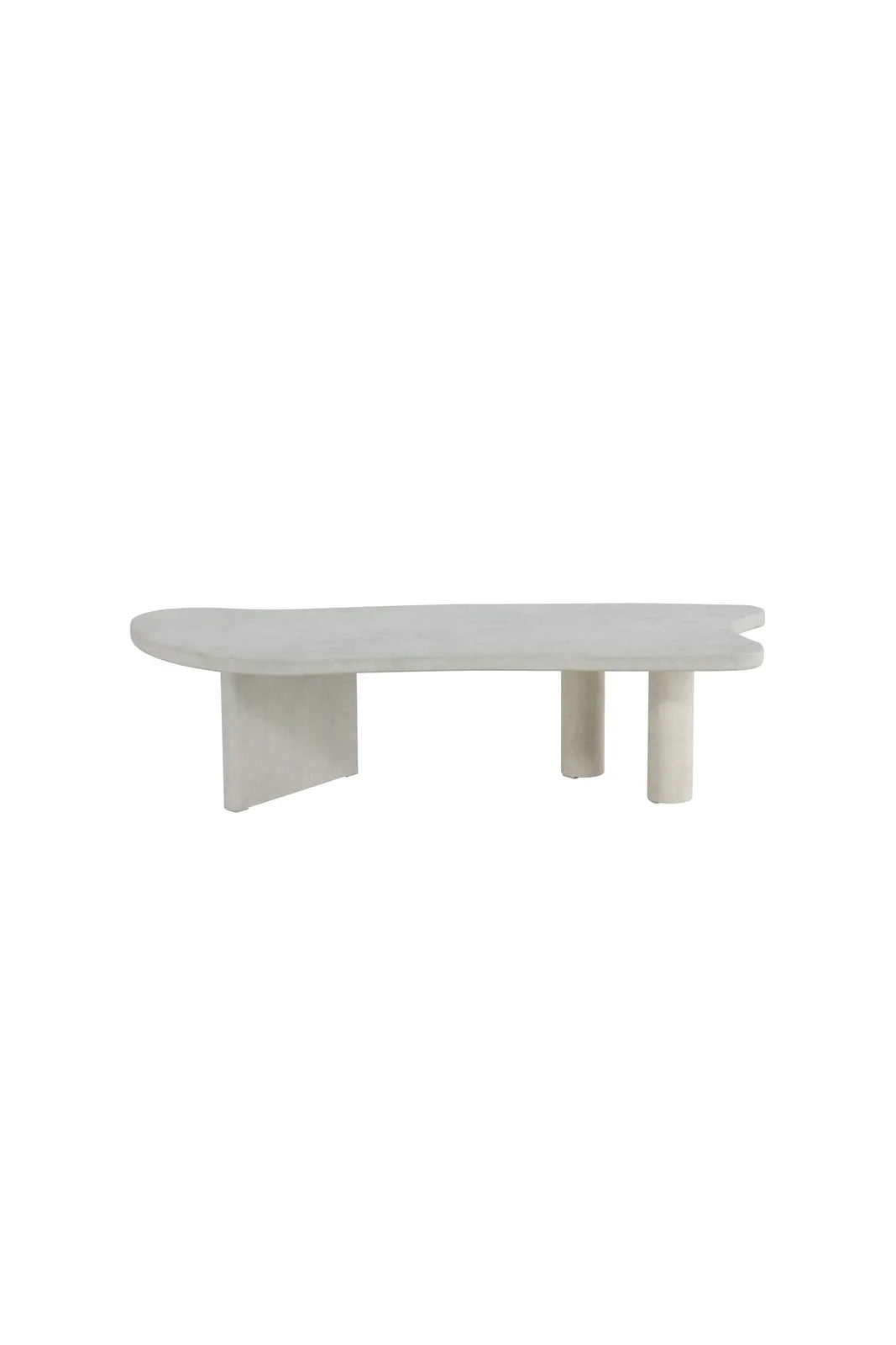 Couchtisch Polle mit hellgrauer Betonoptik, 60x160x40 cm von Venture Home – Bild 1
