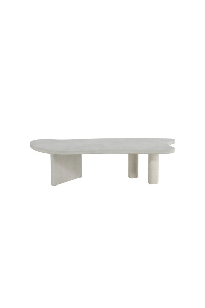 Couchtisch Polle mit hellgrauer Betonoptik, 60x160x40 cm von Venture Home – Bild 1