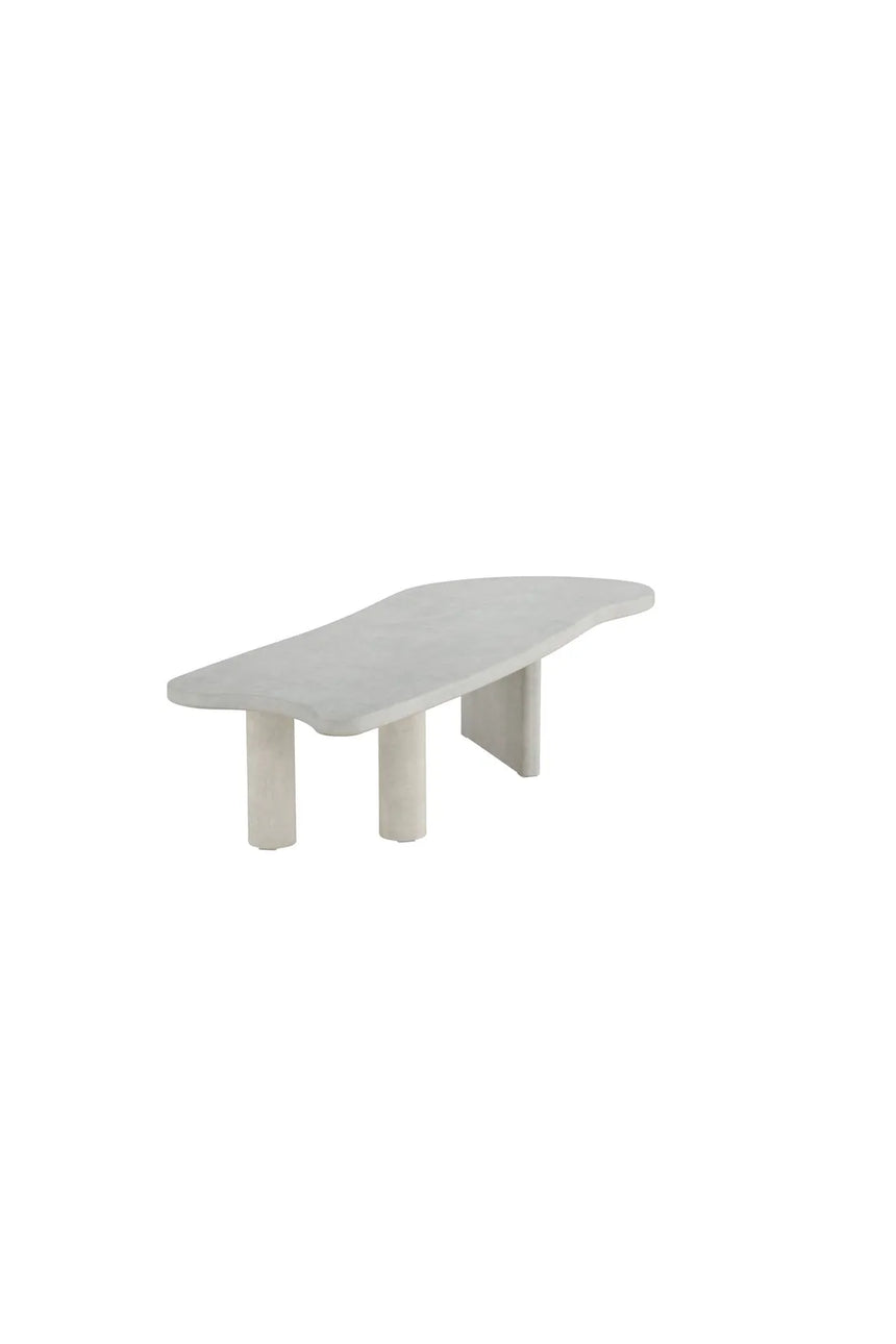 Couchtisch Polle mit hellgrauer Betonoptik, 60x160x40 cm von Venture Home – Bild 5