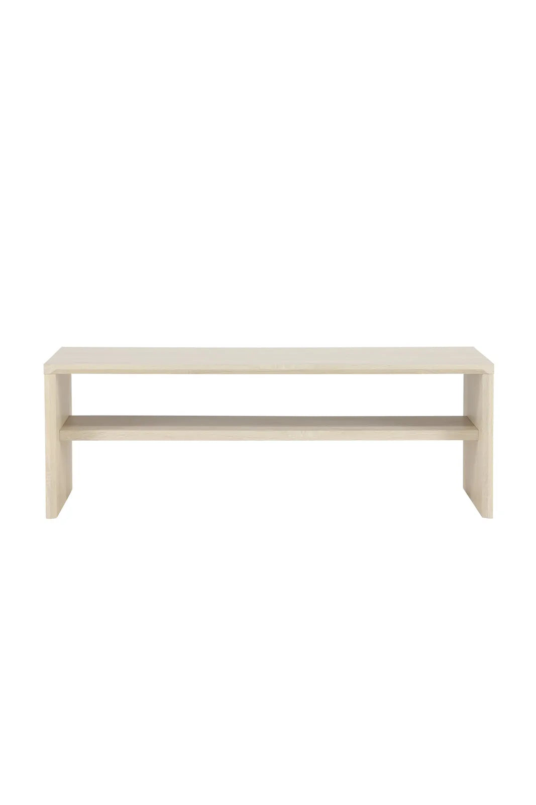 Couchtisch Telemarket in tünchenfarbenem Weiß, 50x110x38 cm von Venture Home – Bild 1