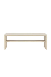 Couchtisch Telemarket in tünchenfarbenem Weiß, 50x110x38 cm von Venture Home – Bild 1