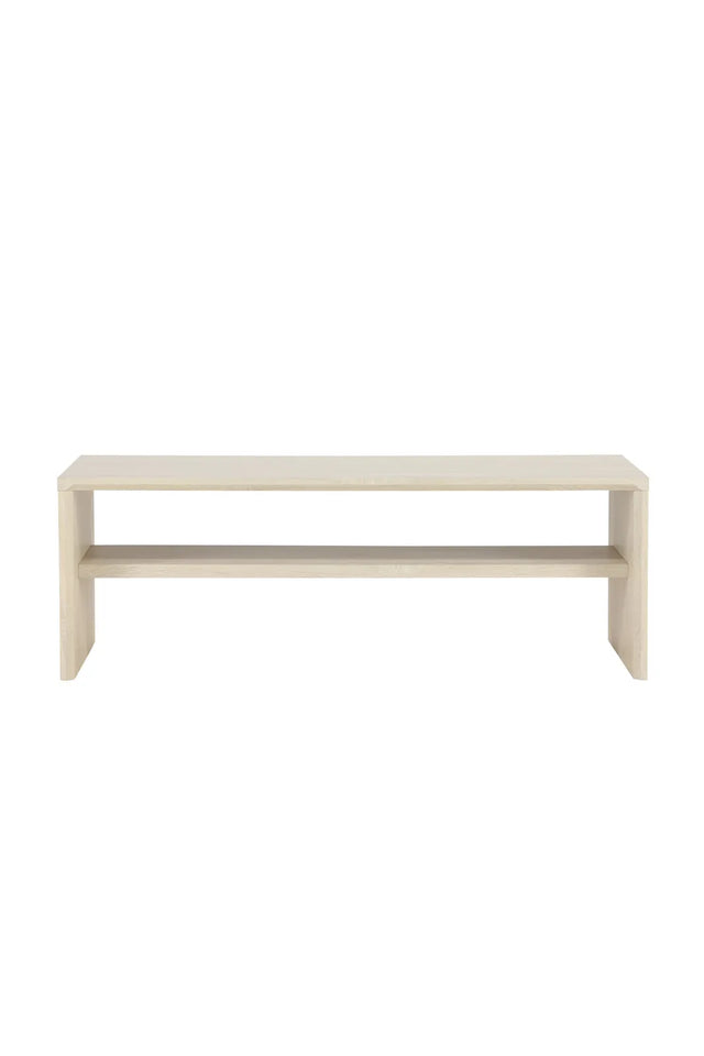 Couchtisch Telemarket in tünchenfarbenem Weiß, 50x110x38 cm von Venture Home – Bild 1