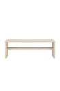 Couchtisch Telemarket in tünchenfarbenem Weiß, 50x110x38 cm von Venture Home – Bild 1