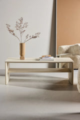 Couchtisch Telemarket in tünchenfarbenem Weiß, 50x110x38 cm von Venture Home – Bild 13