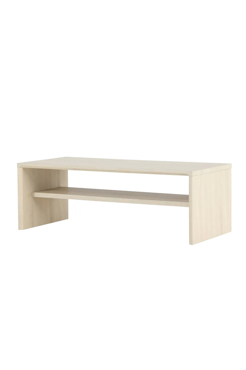 Couchtisch Telemarket in tünchenfarbenem Weiß, 50x110x38 cm von Venture Home – Bild 2