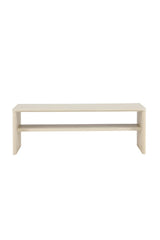 Couchtisch Telemarket in tünchenfarbenem Weiß, 50x110x38 cm von Venture Home – Bild 7