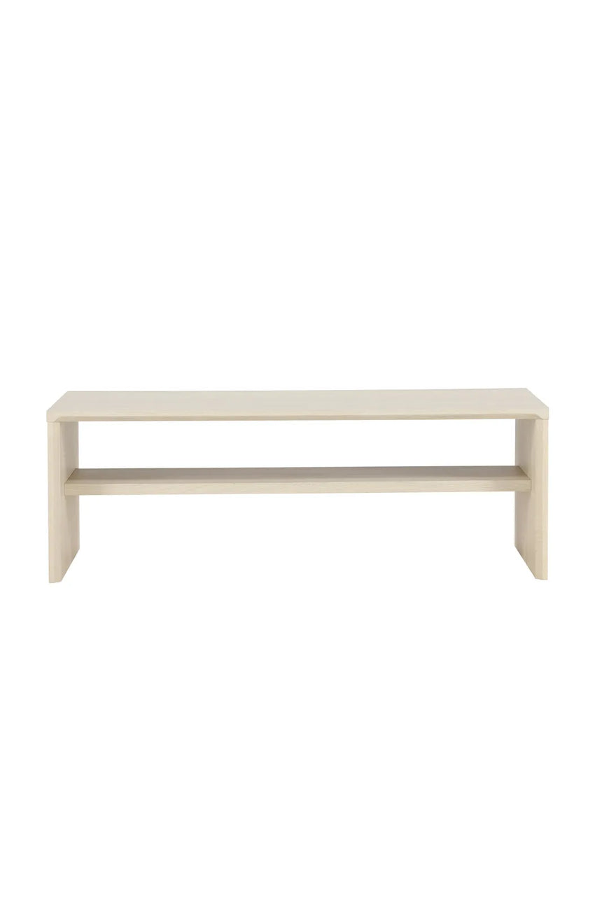 Couchtisch Telemarket in tünchenfarbenem Weiß, 50x110x38 cm von Venture Home – Bild 7