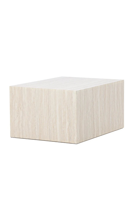 Couchtisch York mit beigem Travertinlook, 60x80x40 cm von Venture Home – Bild 2