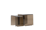 Duo Beistelltisch Telemark aus braunem Glas von Venture Home – Bild 14