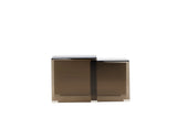 Duo Beistelltisch Telemark aus braunem Glas von Venture Home – Bild 8