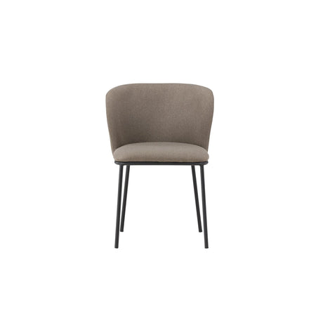 Edina Esszimmerstuhl Schwarz / Braun Leinen von Venture Home – Produktbild 1