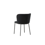 Edina Esszimmerstuhl Schwarz / Schwarz Samt von Venture Home – Produktbild 10